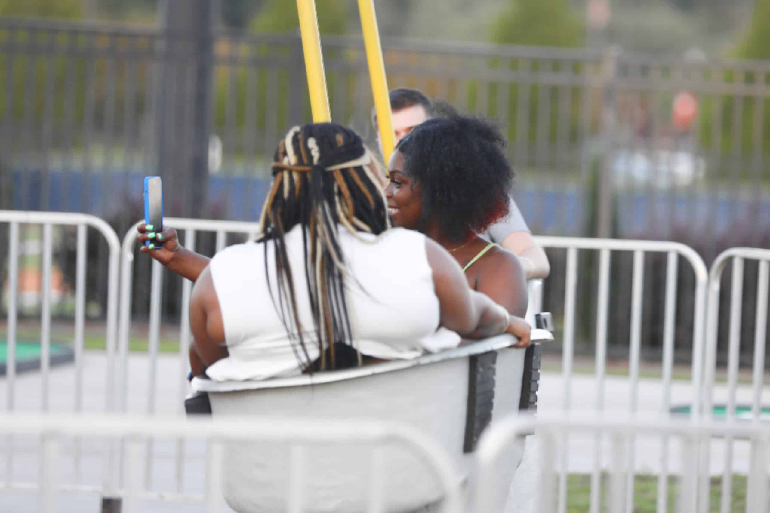 person taking selfie
