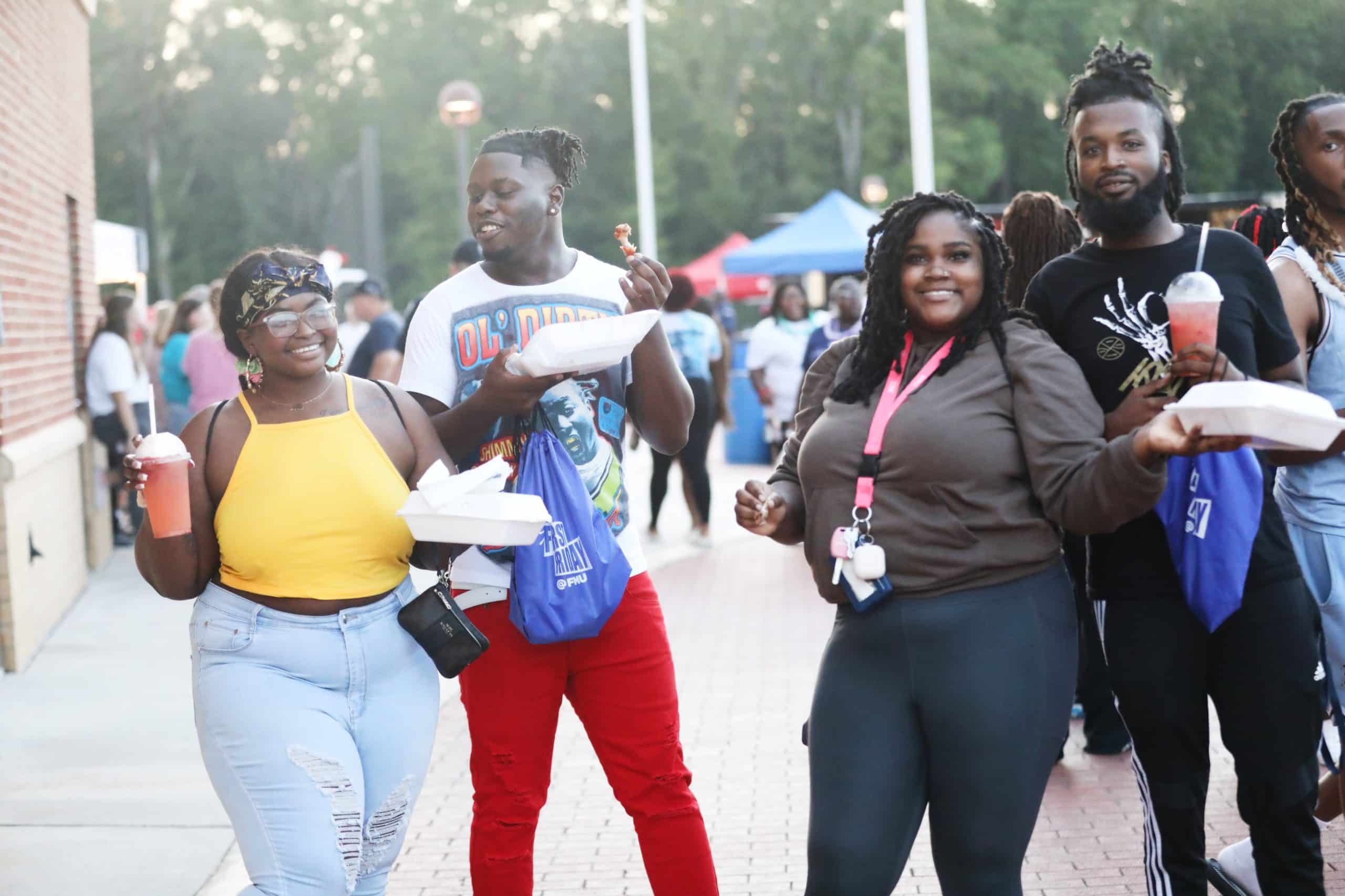 people smiling for photo