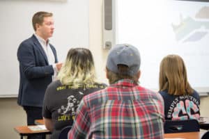 Dr. Daniel teaching a Political Science Classroom