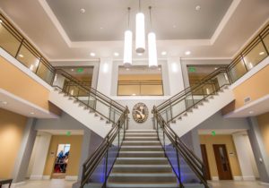 Main lobby of the Carter Center for Health Sciences