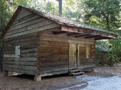 Hewn Timber Cabins located on FMU Campus