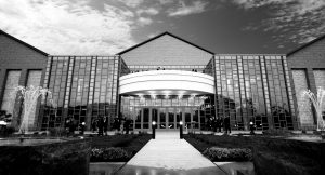 Performing Arts Center in Black and White