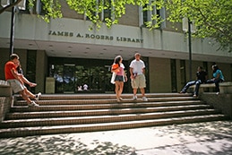 Entrance to Rogers Library