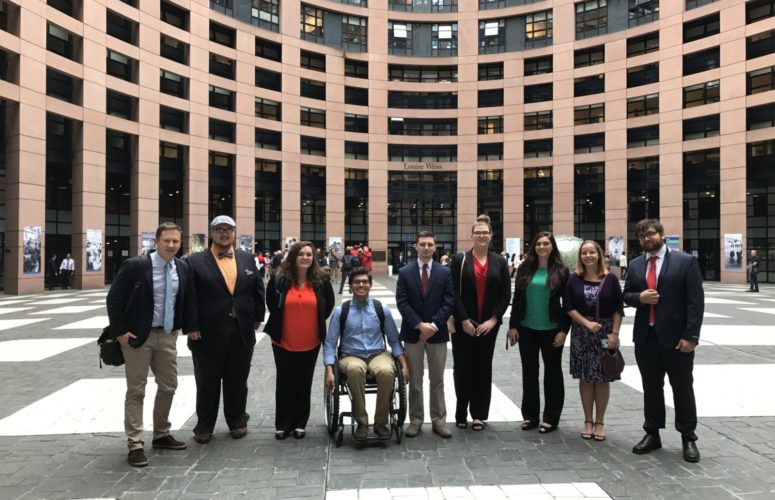 Students on the European Parliament Tour 2017