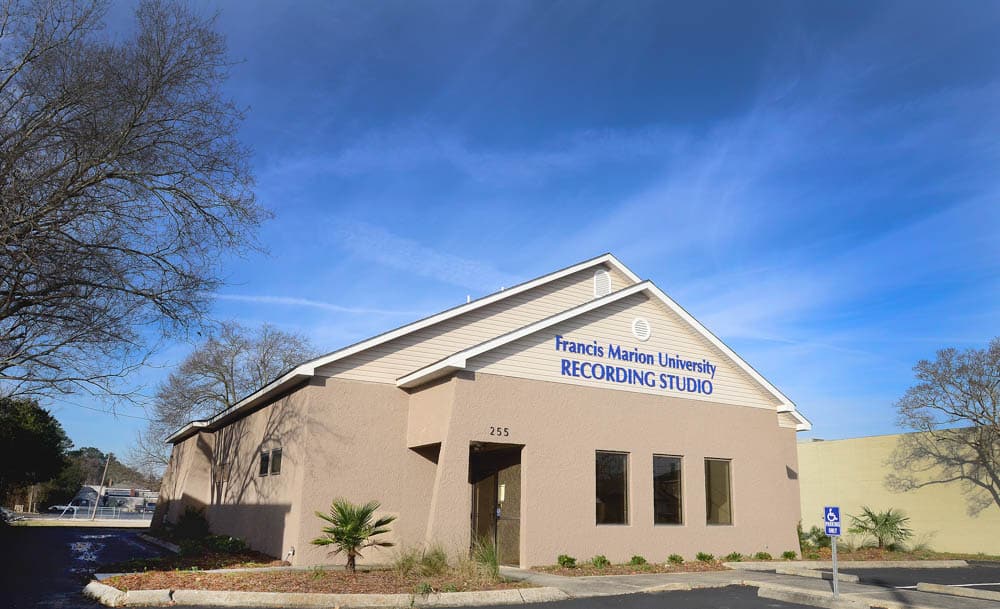 Front of FMU Recording Studio