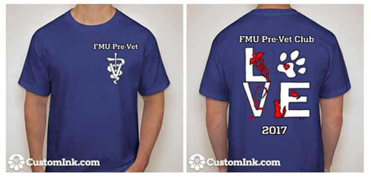 tshirt 2017 FMU Pre-vet club 2017 T-shirts