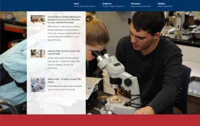 Francis Marion University launches new website