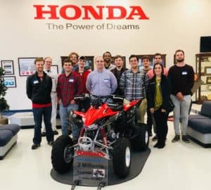 Engineer students visiting Honda