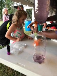 Children learning science experiments