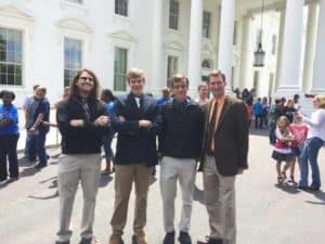 Four men at the White House