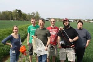 Five participants in space balloon activities