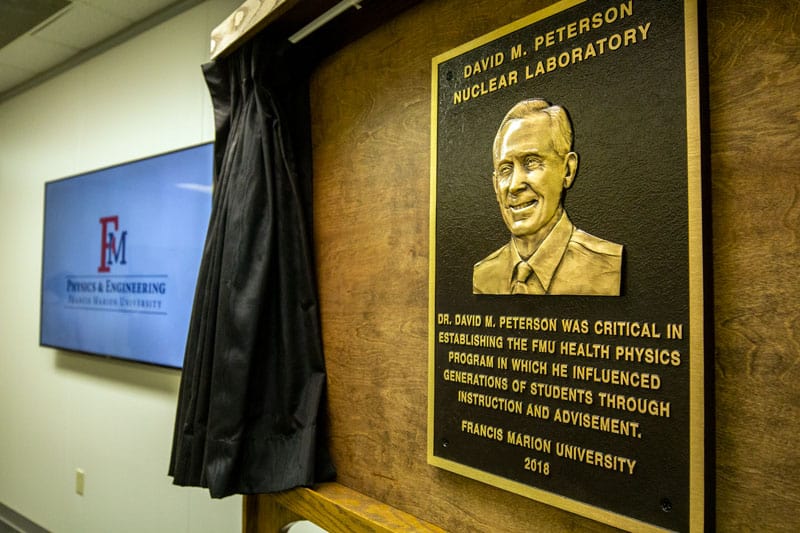 FMU dedicates David M. Peterson nuclear lab FMU dedicates David M. Peterson nuclear lab