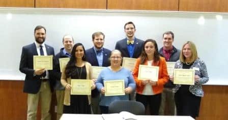 Math Honor Society Kappa Mu Epsilon inducts new members