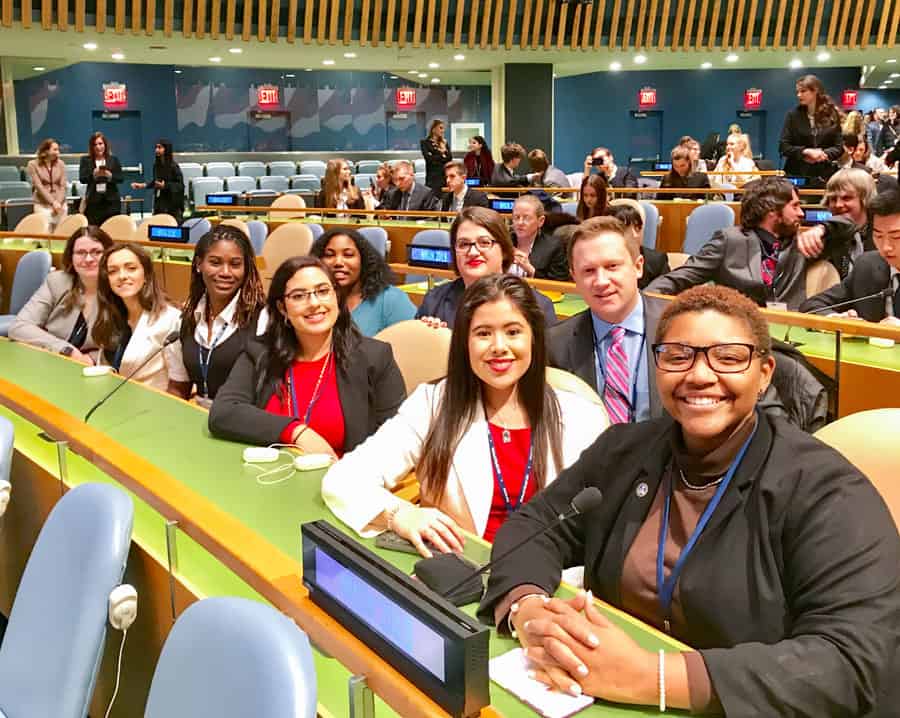 FMU Honors students politic at Model UN in New York City