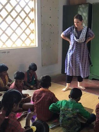 Colleen Kennedy teaching in India