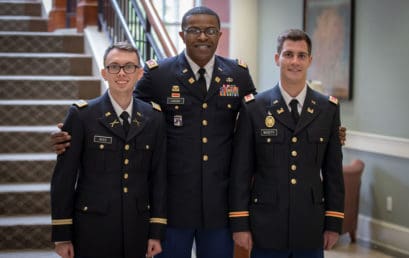 Two Francis Marion University ROTC officers commissioned