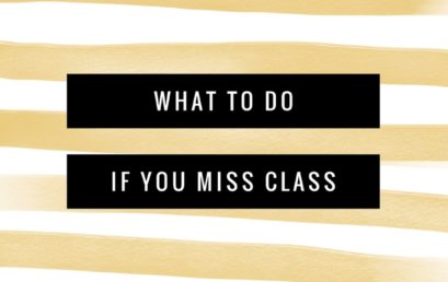 What To Do If You Miss Class