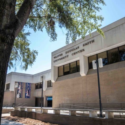 The University Center on a sunny day.