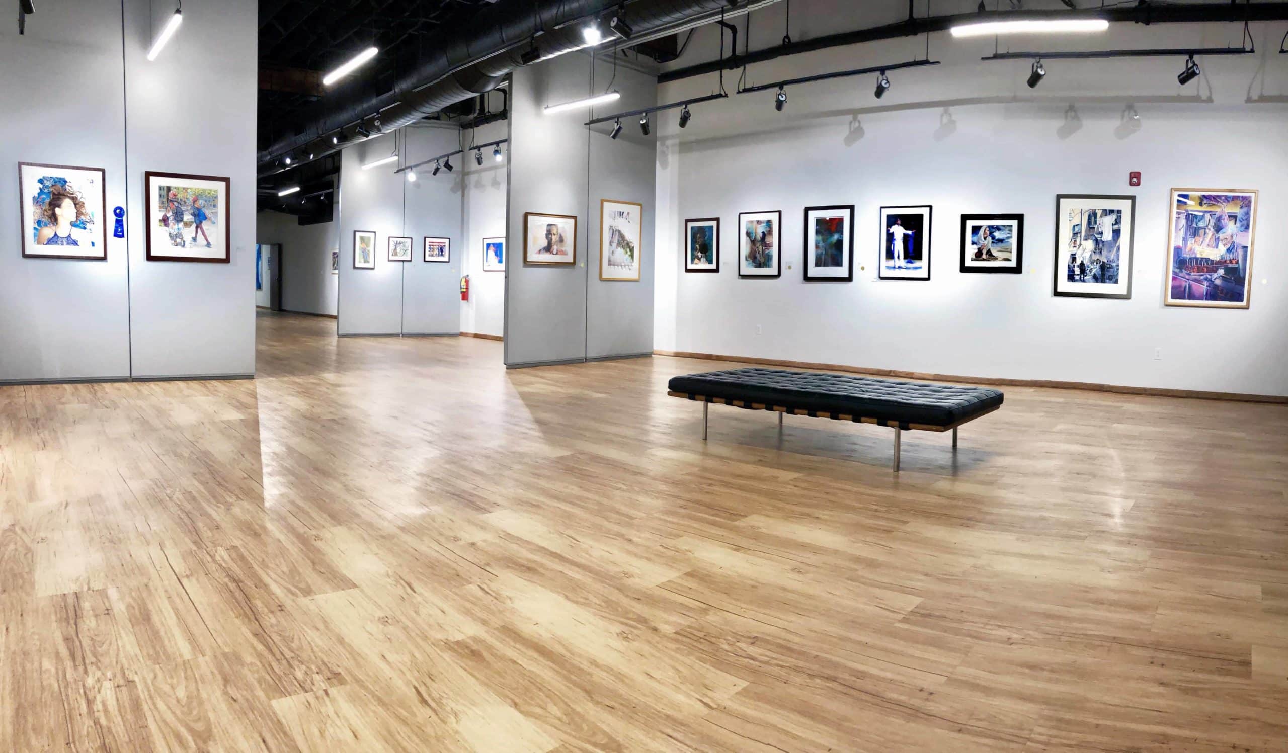 Paintings adorn the walls of University Place Gallery.