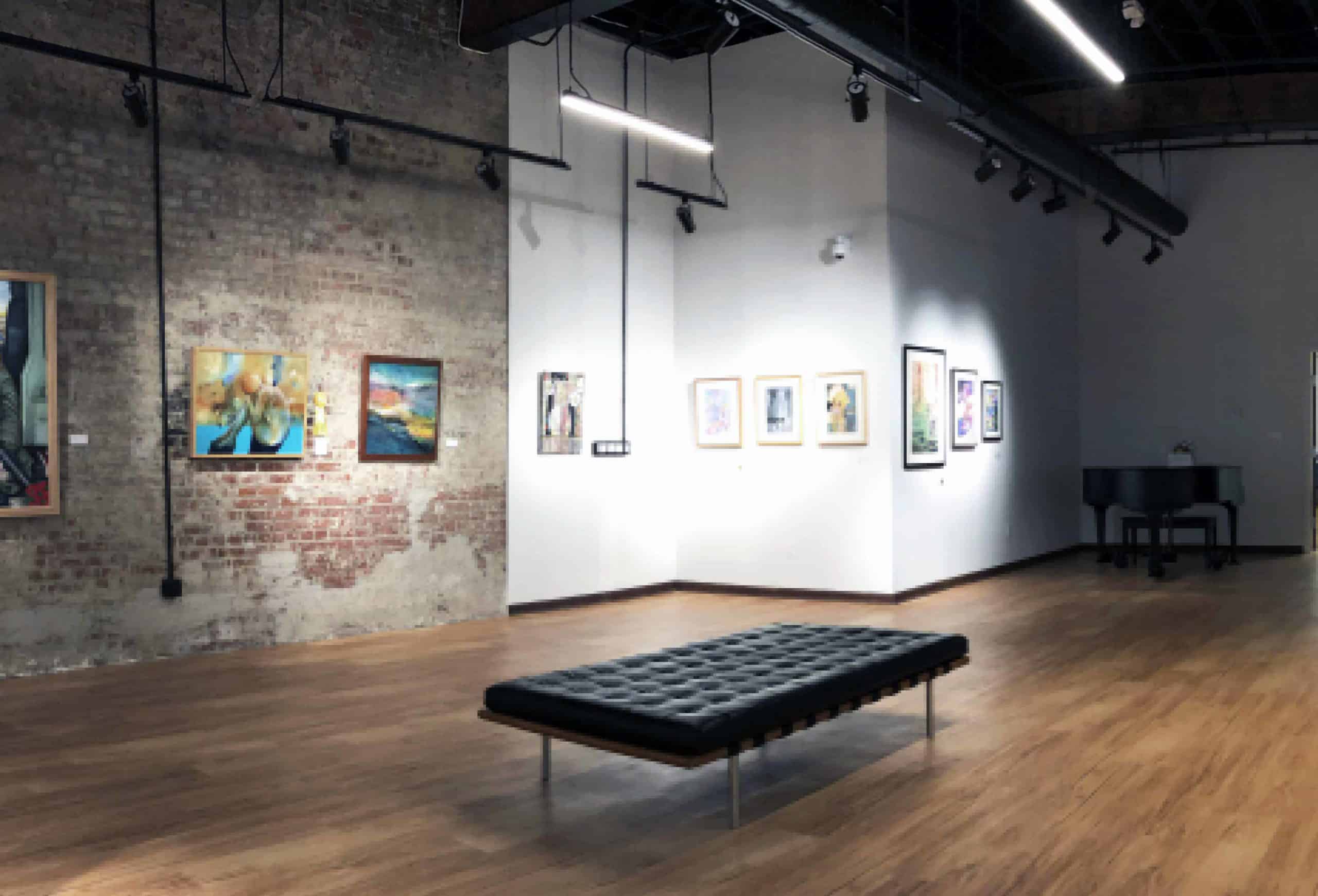 Paintings adorn the walls of University Place Gallery.