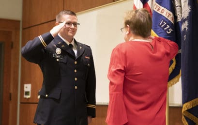 Medicine and military combine for two new officers, FMU grads 