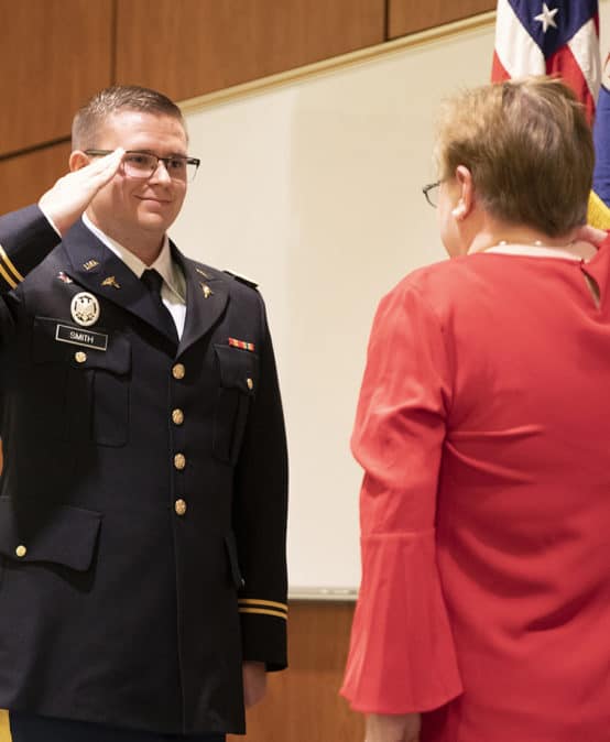 Medicine and military combine for two new officers, FMU grads 