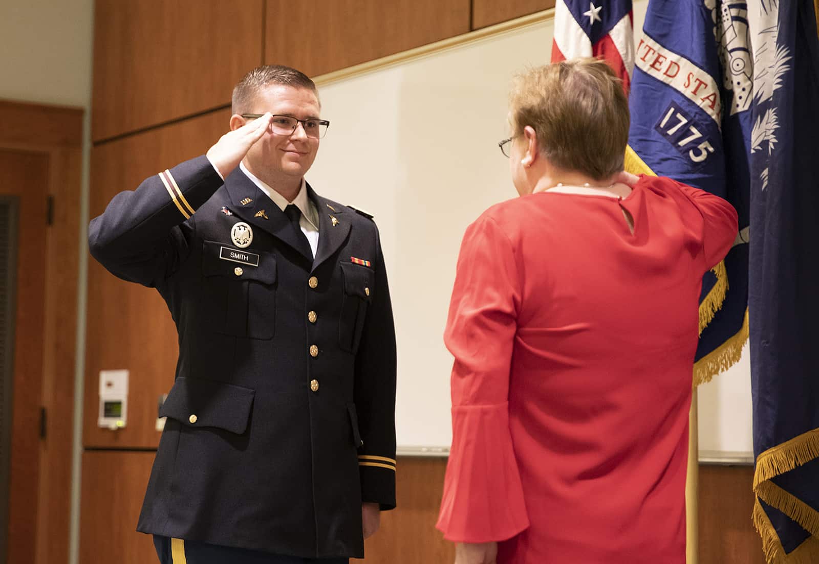 Medicine and military combine for two new officers, FMU grads 
