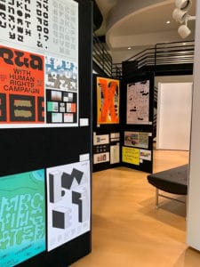 Typography Exhibit at the Adele Kassab Art Gallery.
