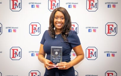 Clinical psychologist alum honored by FMU’s Department of Psychology