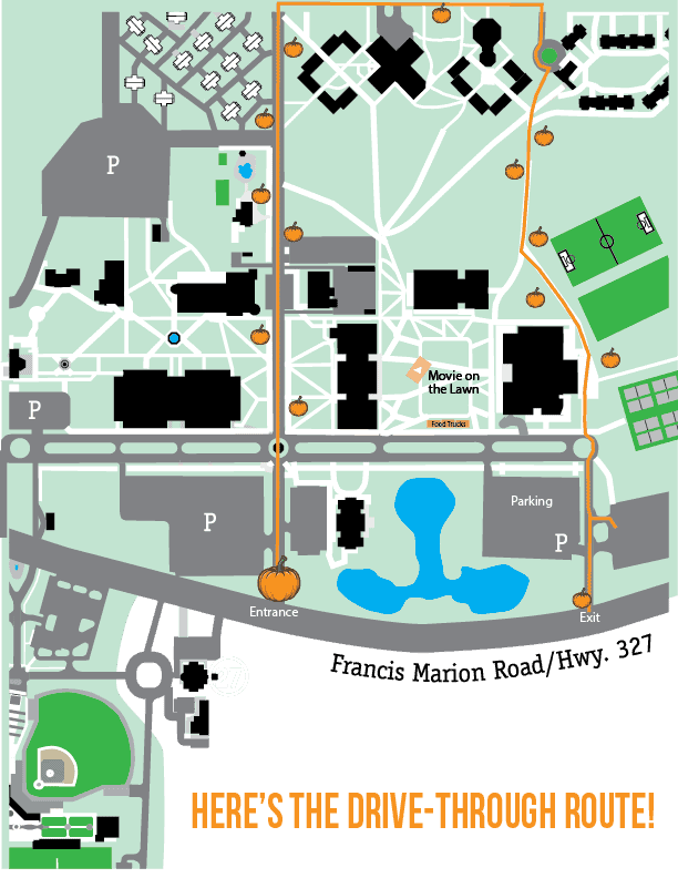 drive through map for FM A'Glow event