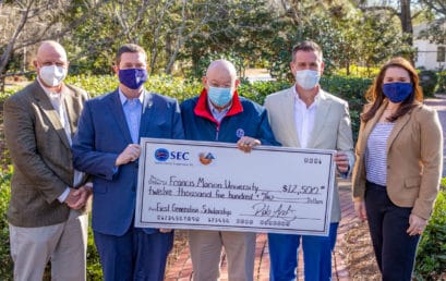Santee Electric Cooperative makes donation to FMU First Gen Fund