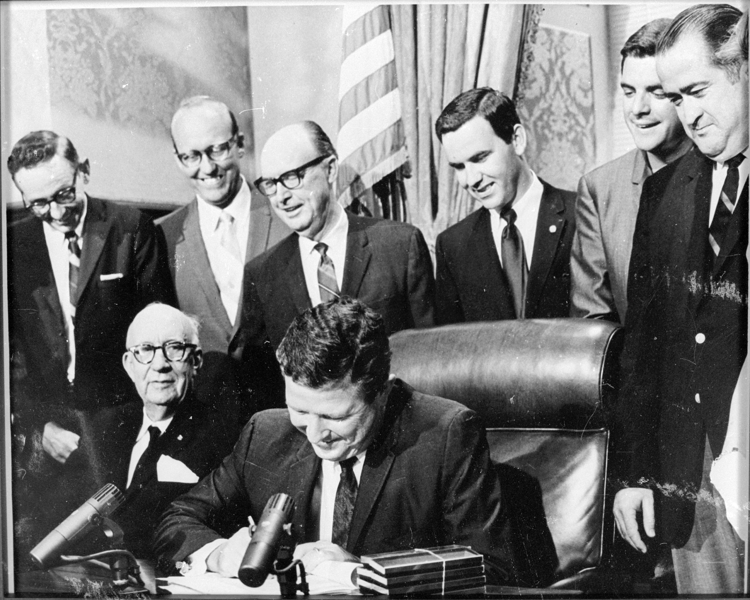 Bill signed to create Marion State College, June 25, 196.