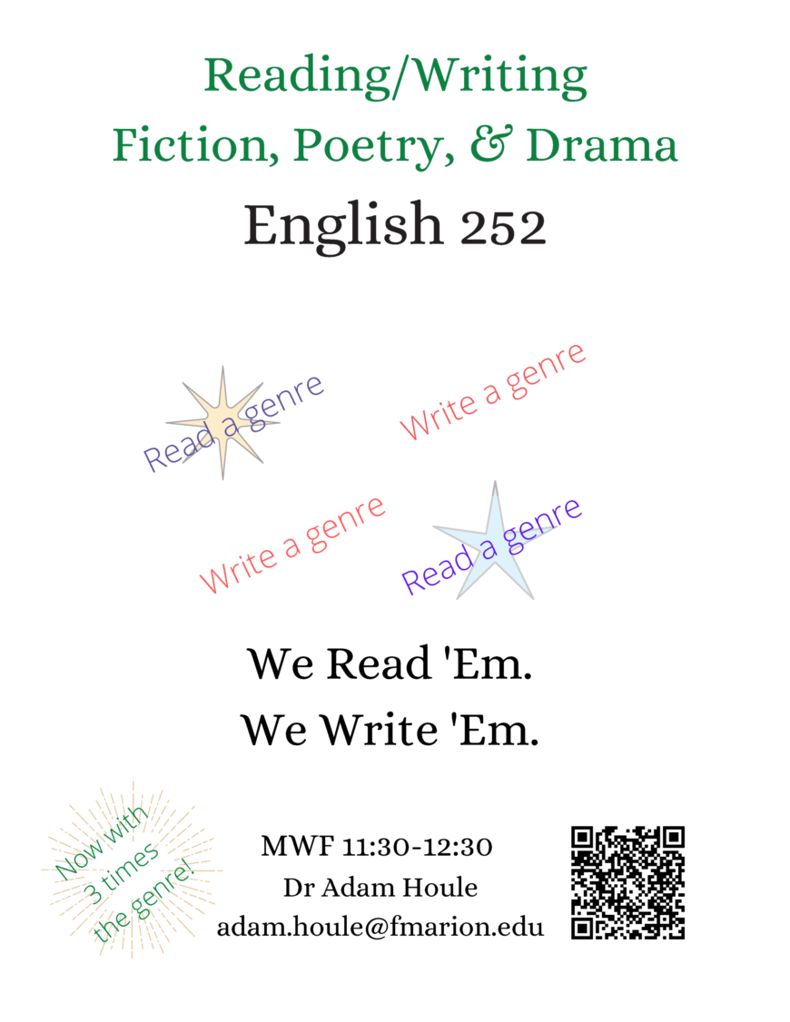 flyer for English 252