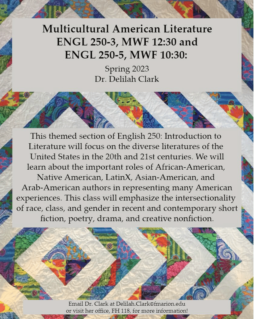Flyer for English 250