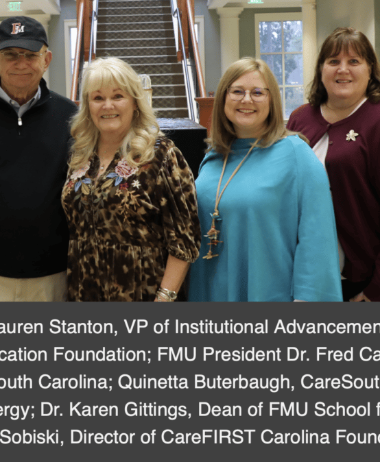 CareFIRST Carolina, CareSouth Carolina give $25,000 in support to FMU in honor of Archie Tim Brown