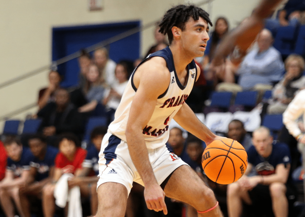 man playing basketball