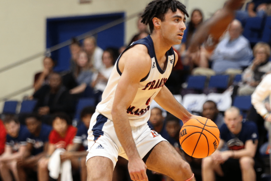 man playing basketball