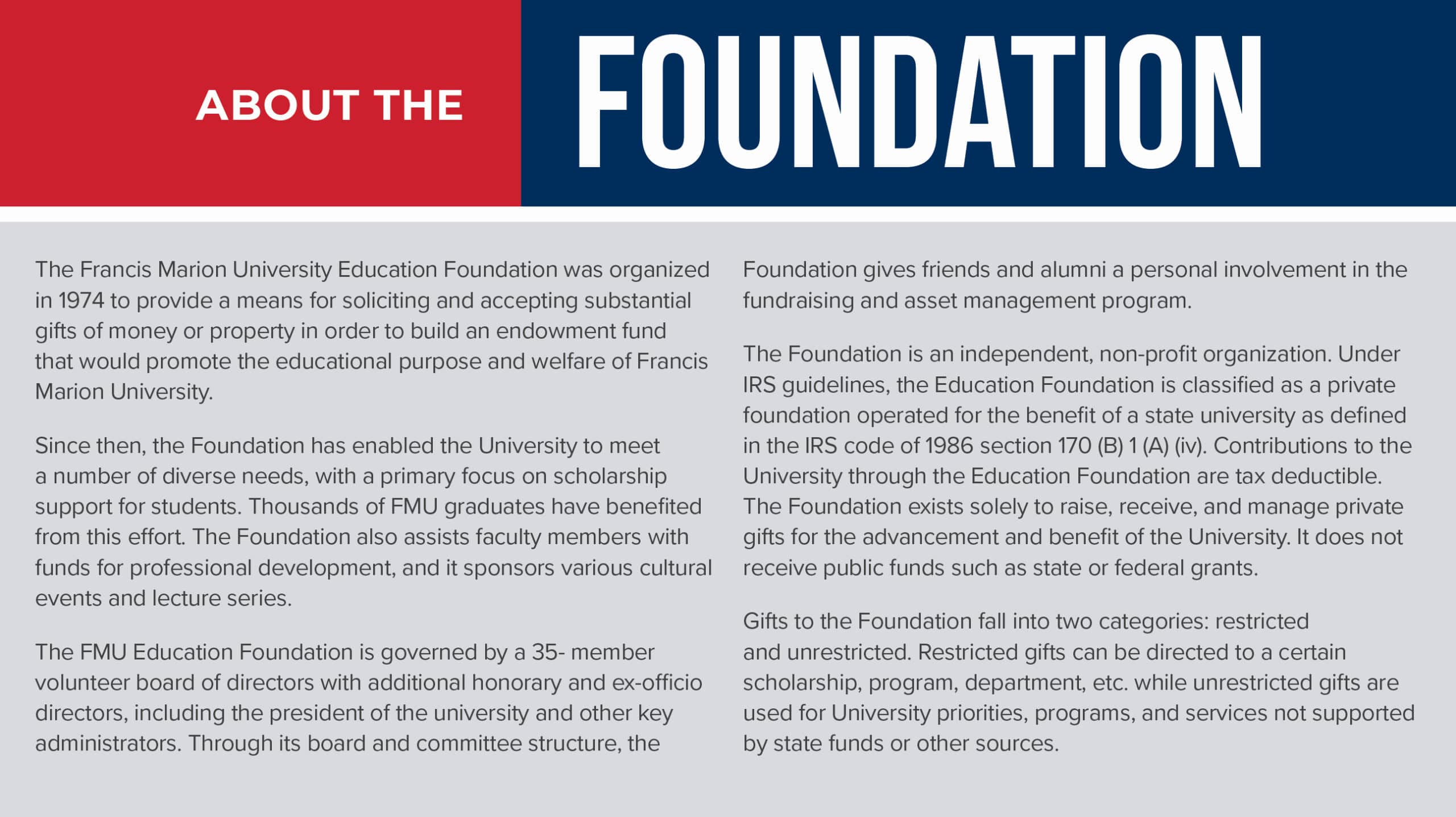 About the Foundation
