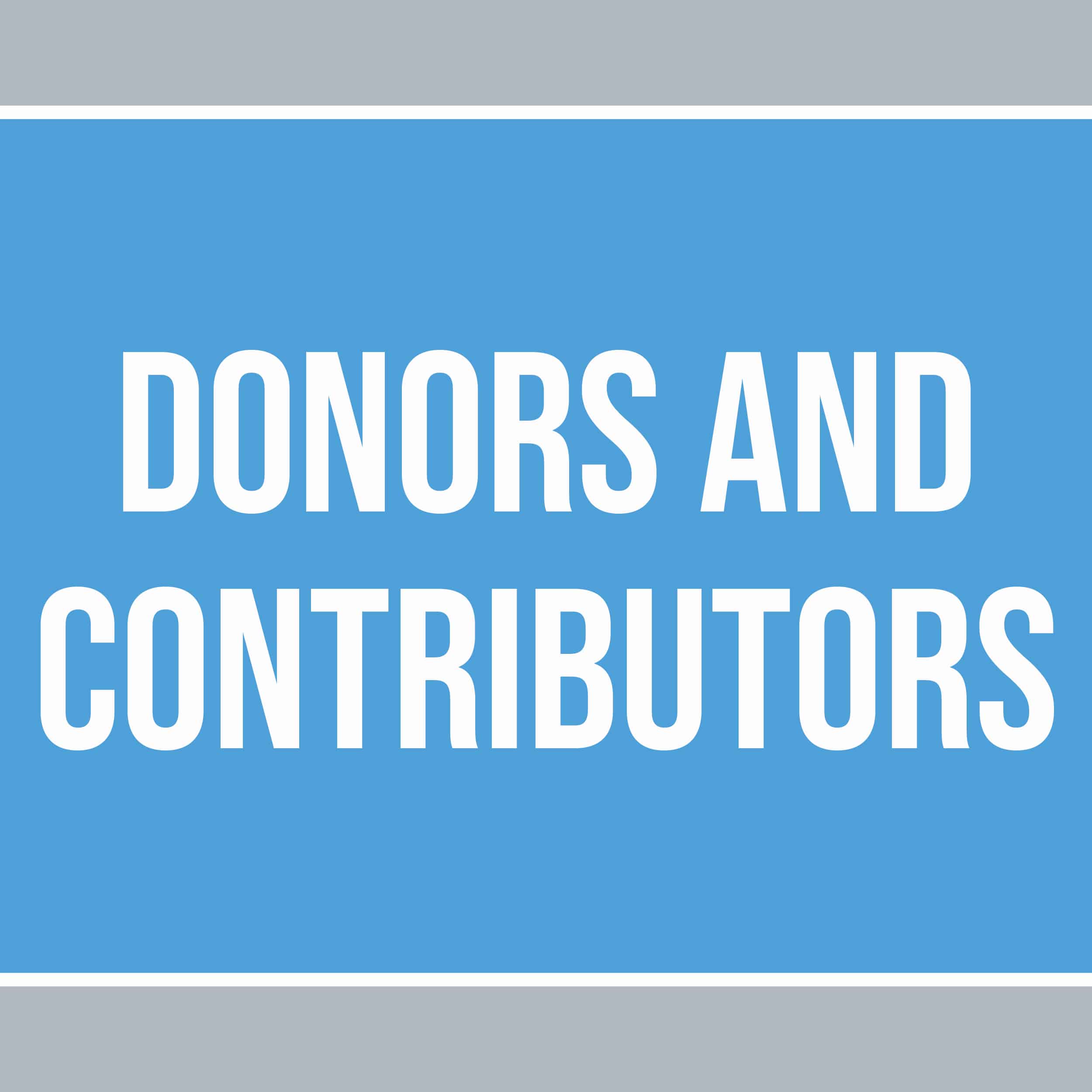 Donors and Contributors