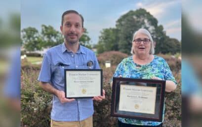 Chemistry Professors Presented Service Pins