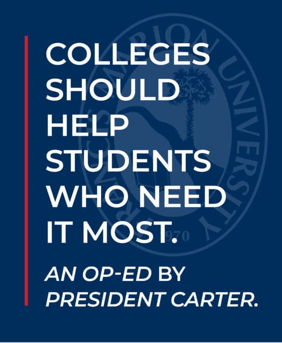 Colleges should help students who need it most. We do.