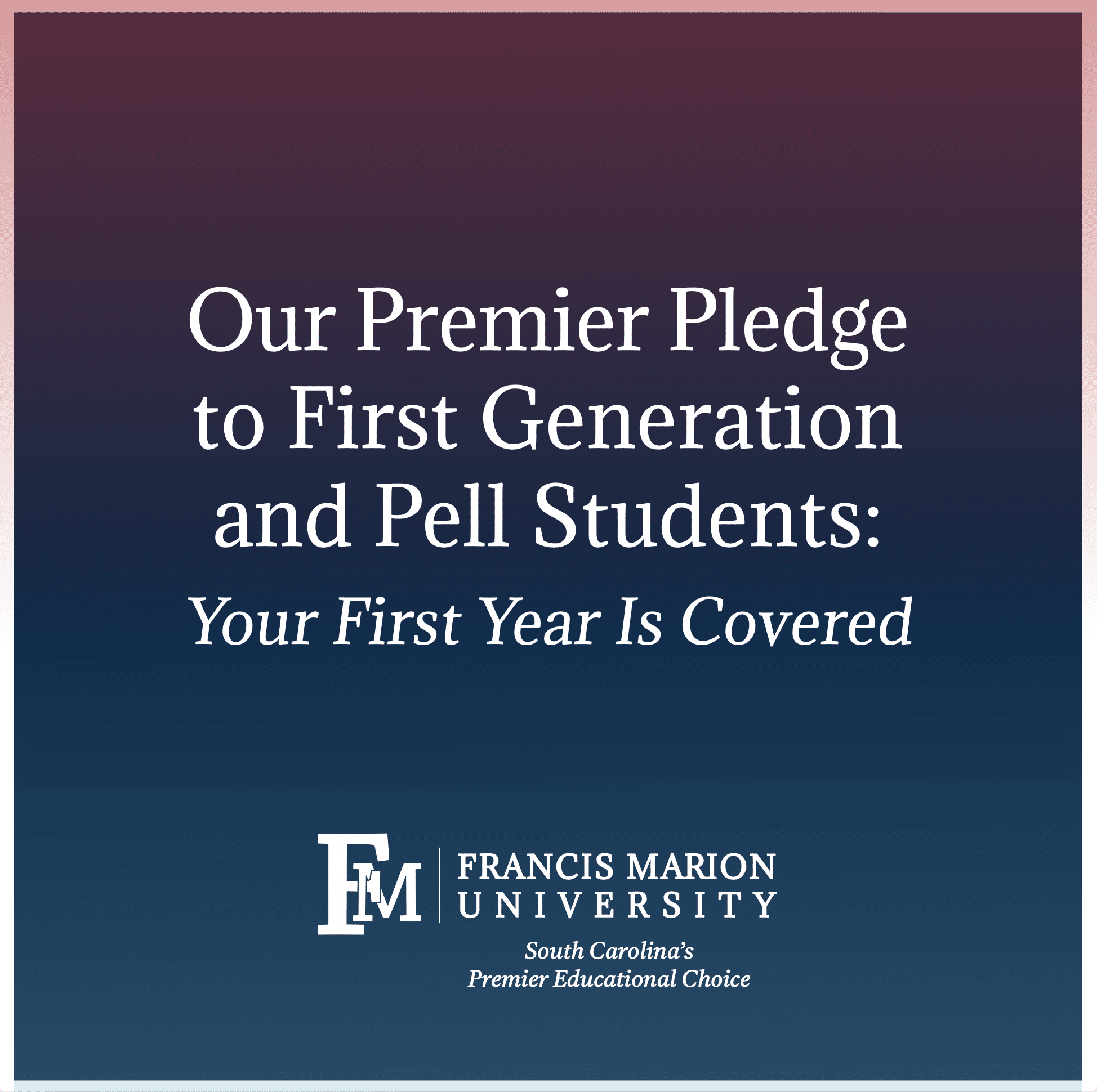 FMU announces the Premier Pledge scholarship program