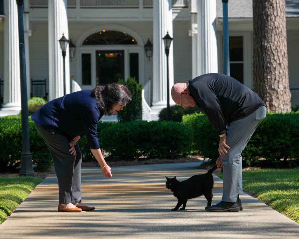 Cat wrangling was not in the job description, not for a college president nor a first lady. The Carters took it on anyway.