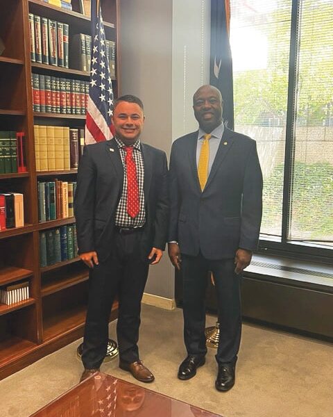 Garrett Swanson with U.S. Senator Tim Scott.