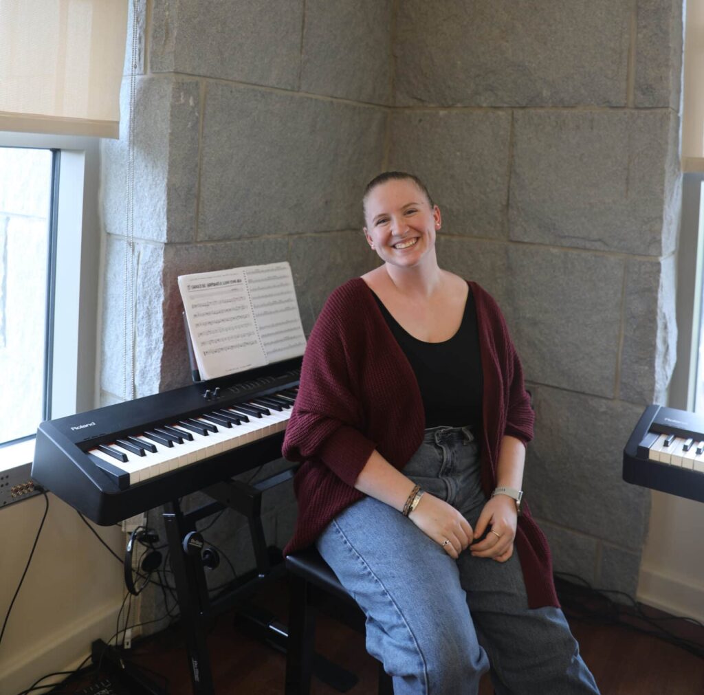 Tabitha Modrell, an FMU senior from Oates, South Carolina, has always had a passion for music. 